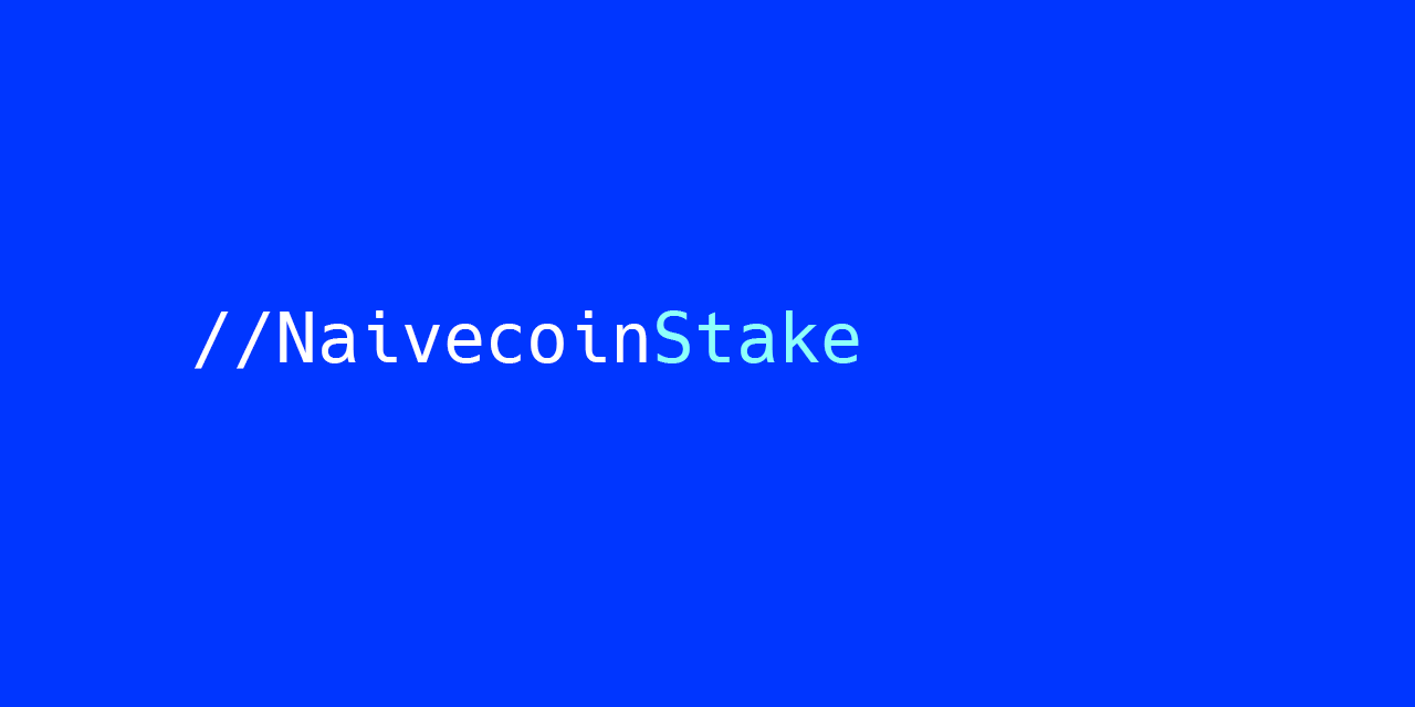 NaivecoinStake-Proof-of-Stake-Core