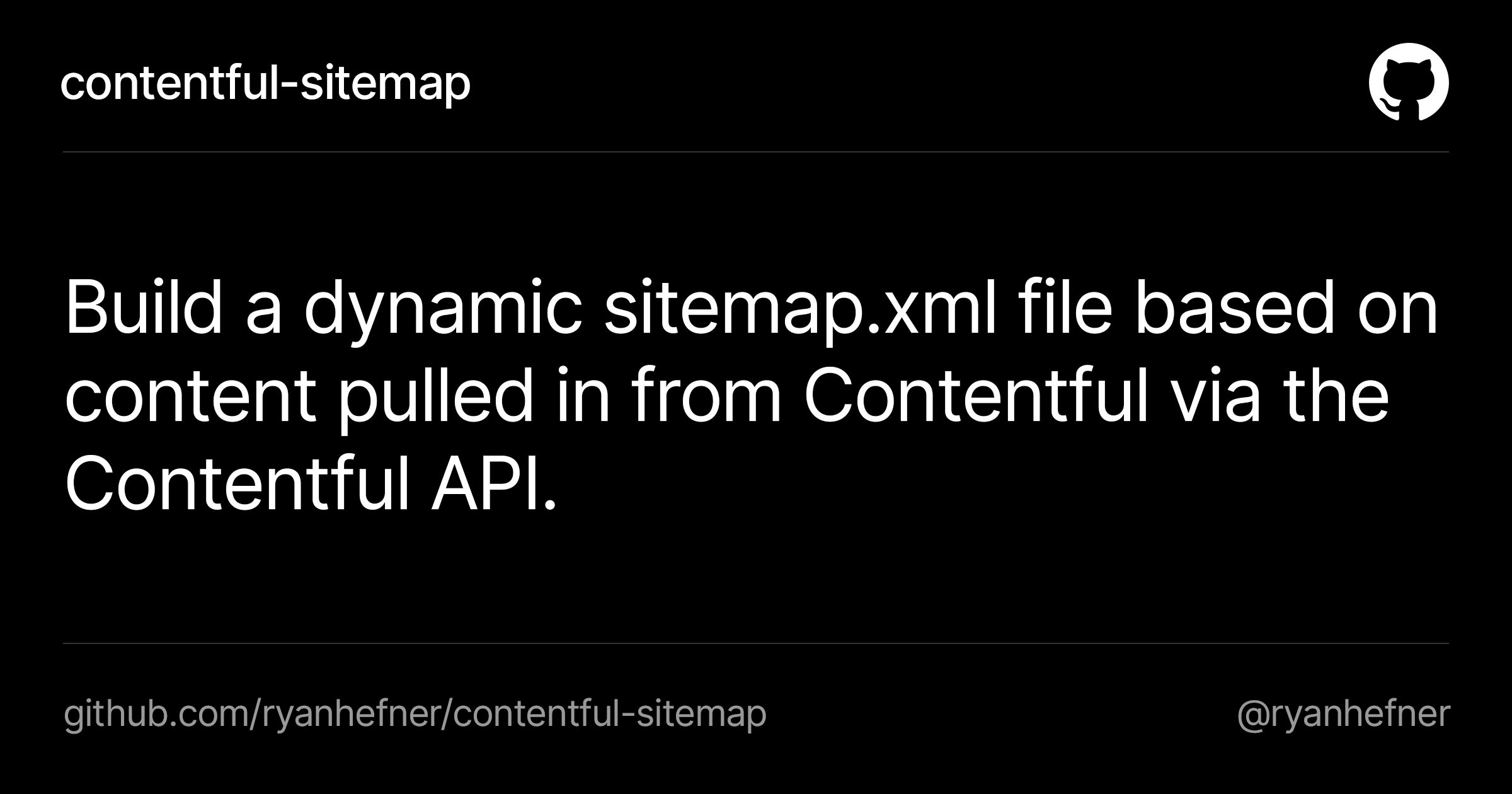 contentful-sitemap