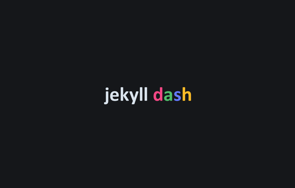 jekyll-dash