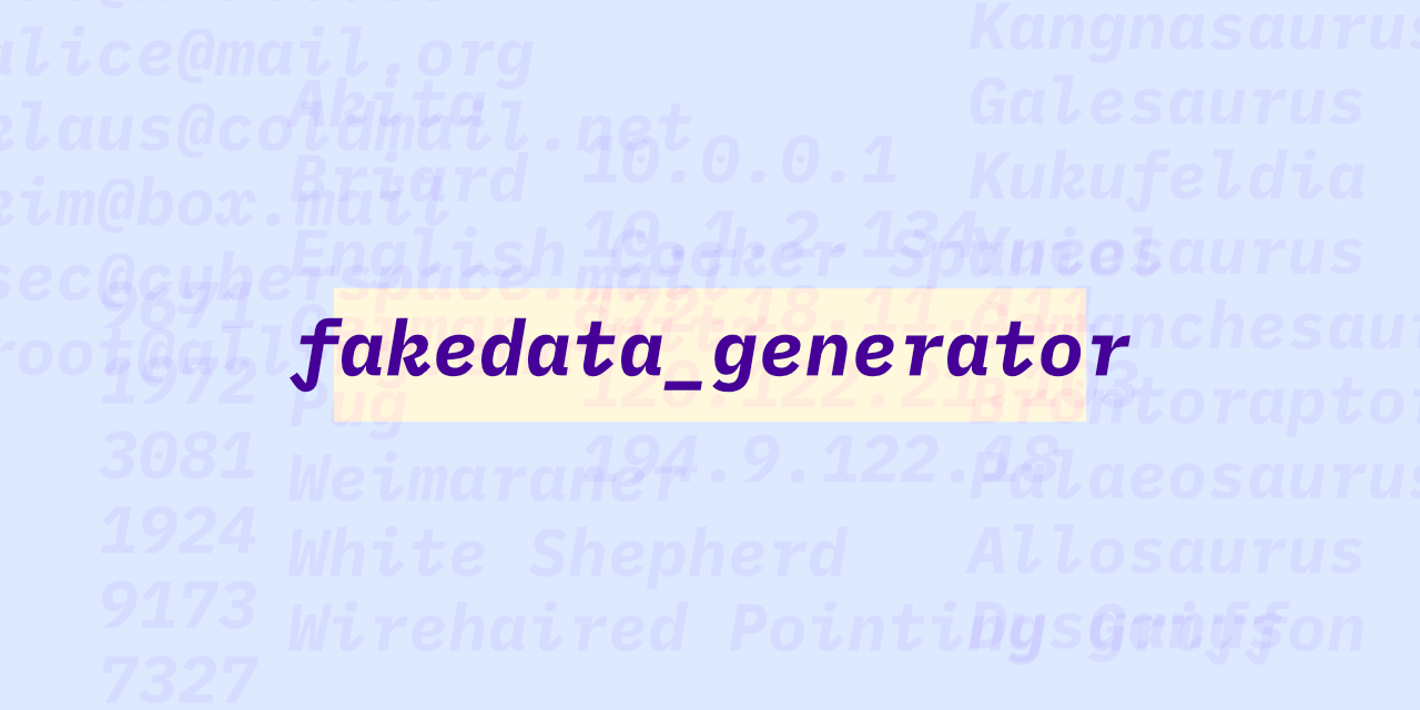 fakedata_generator