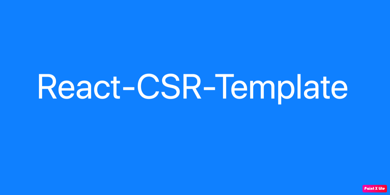 react-csr-template