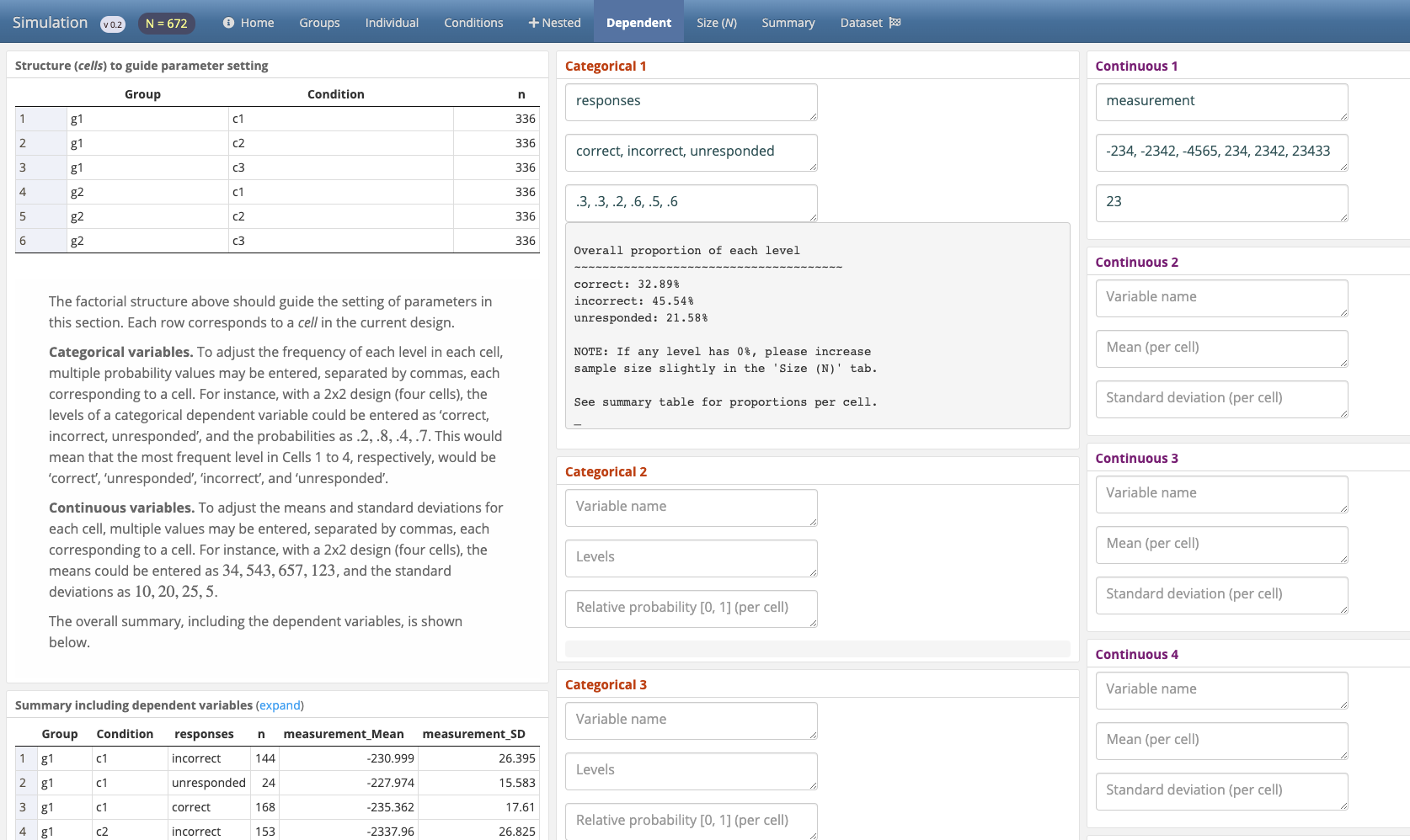 Experimental-data-simulation