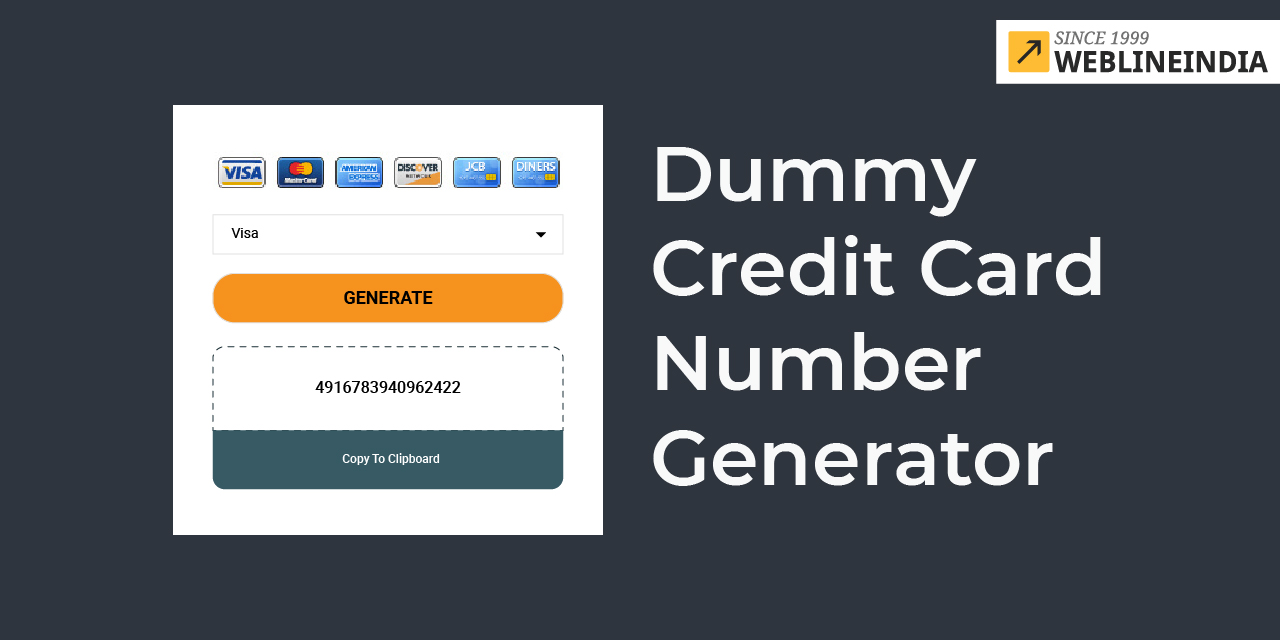 Dummy-Credit-Card-Number-Generator