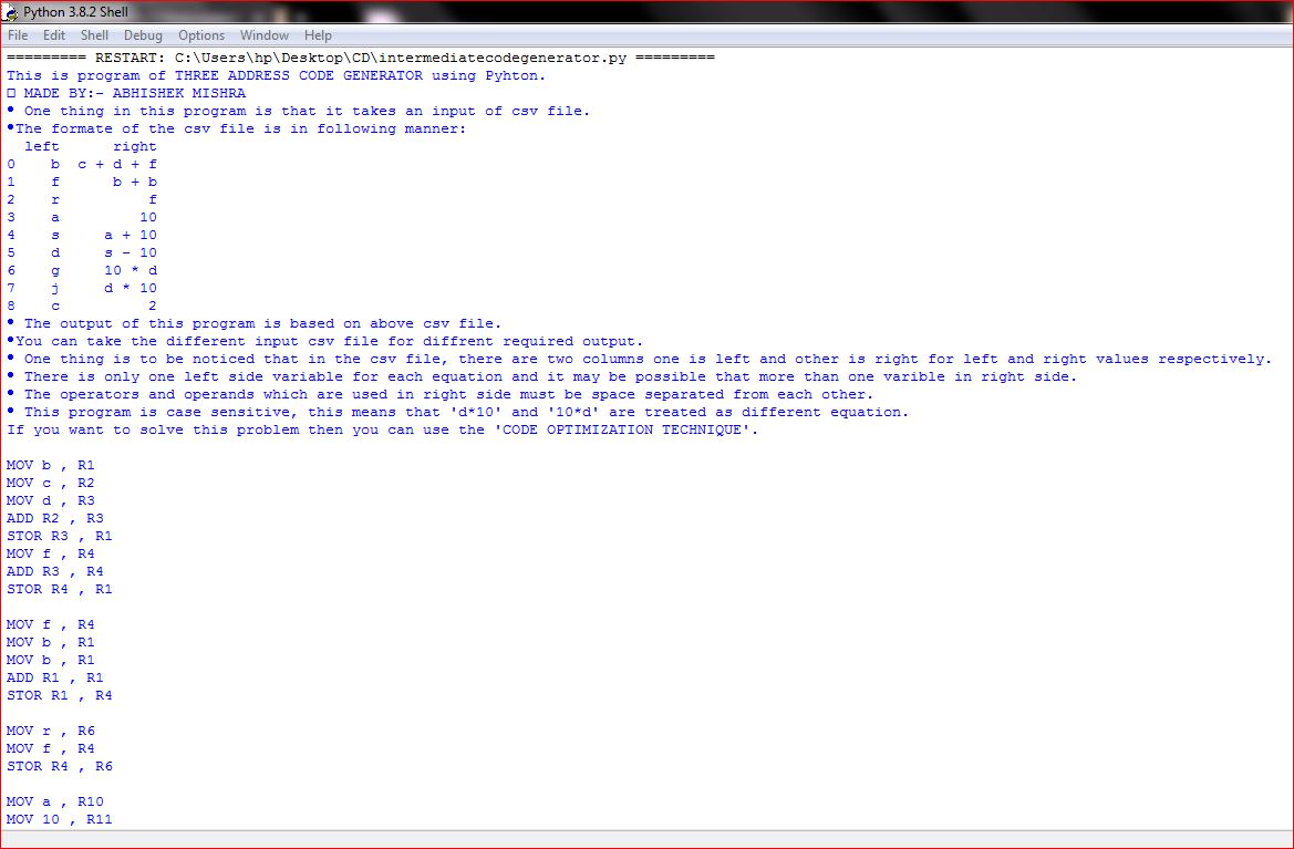 Intermediate-code-generator-using-python3