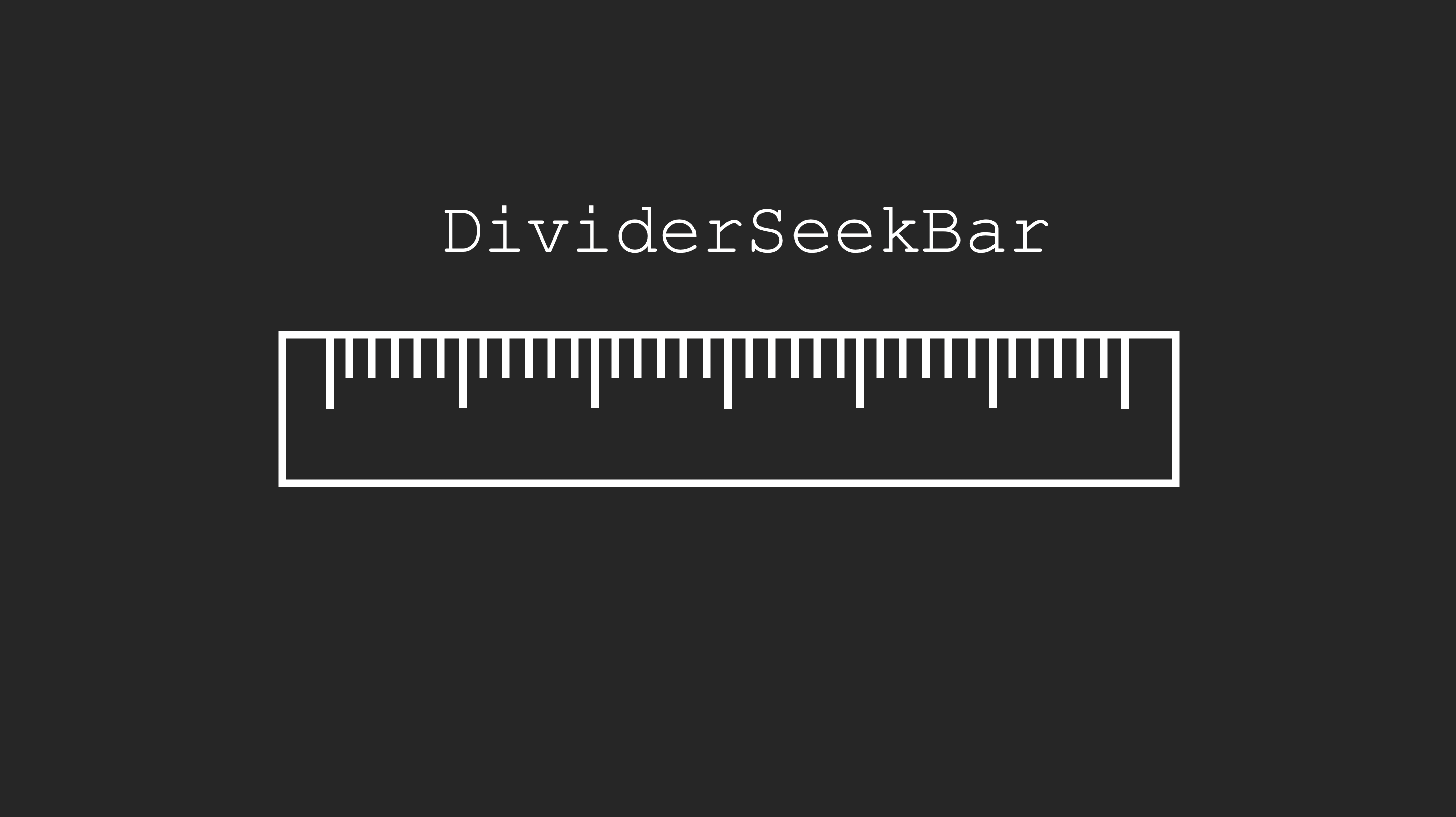 DividerSeekBar