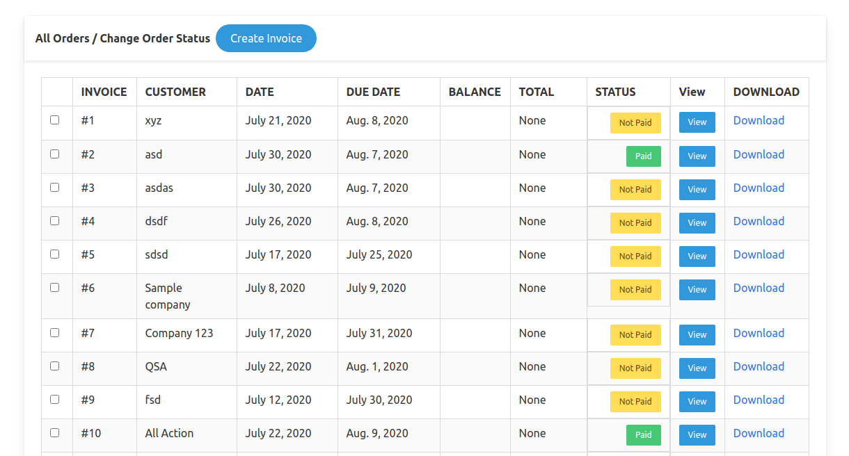 django-invoices