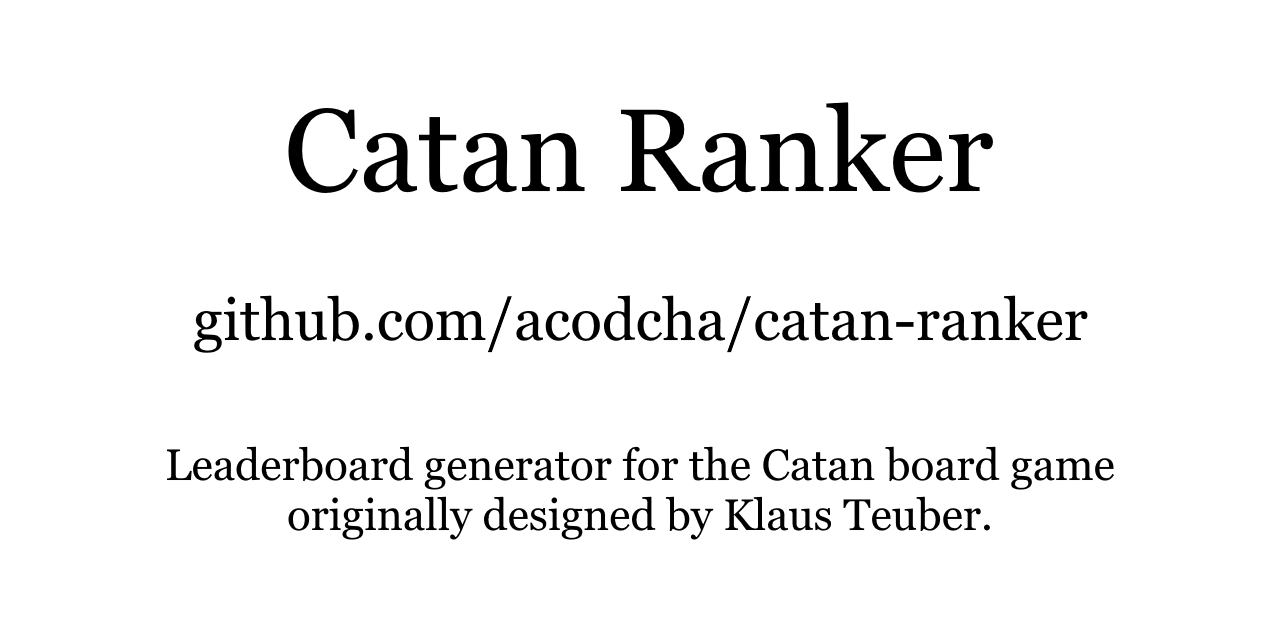 catan-ranker