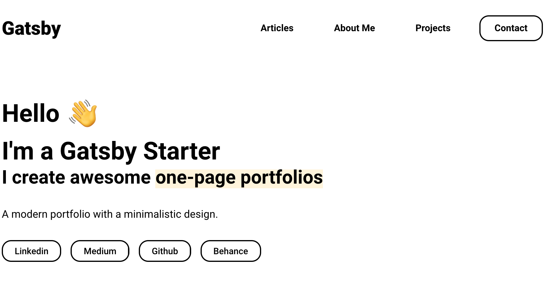 gatsby-theme-portfolio-minimal