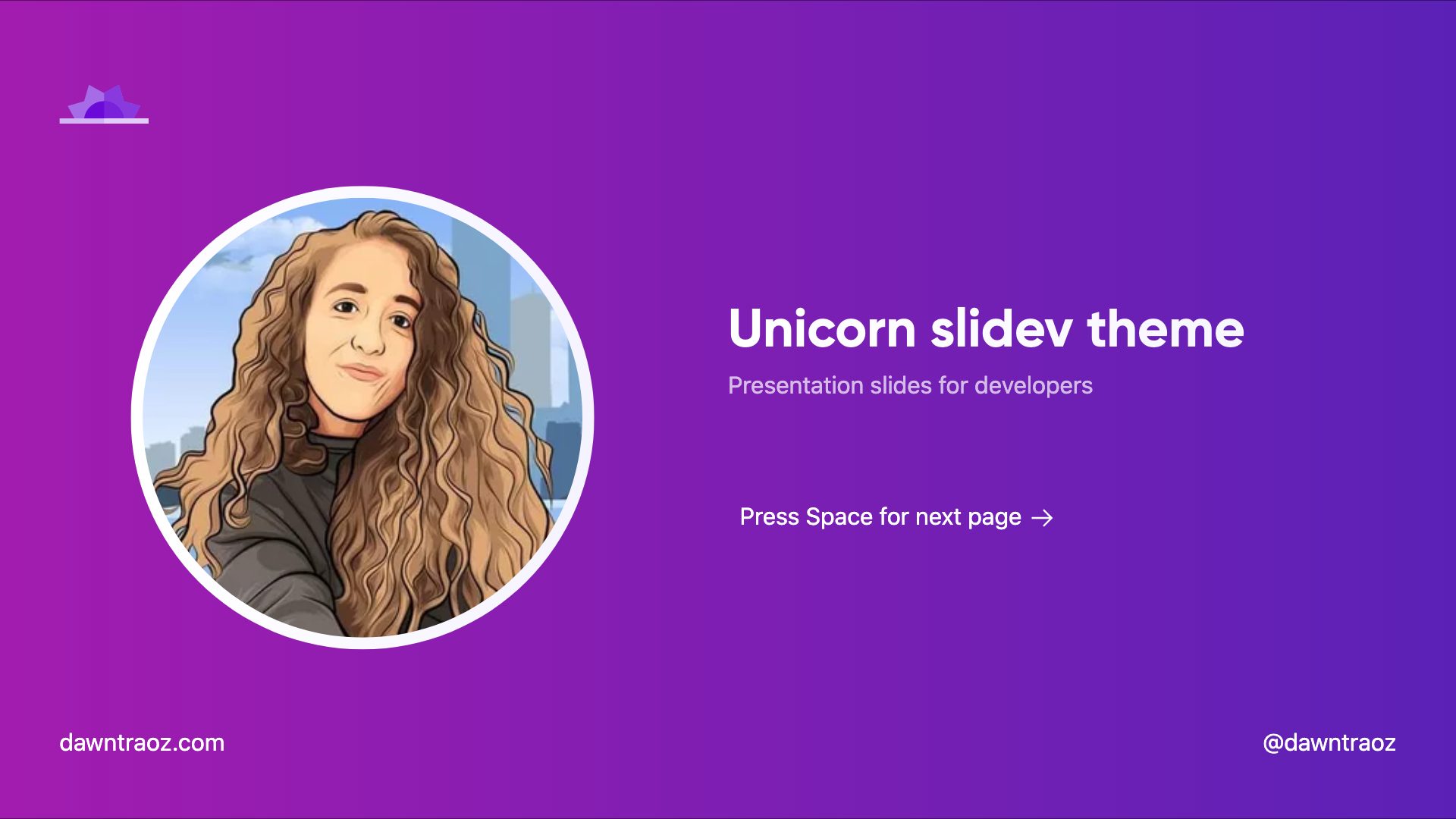 slidev-theme-unicorn