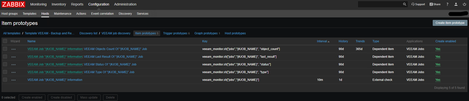 VeeamBR-Zabbix-Template