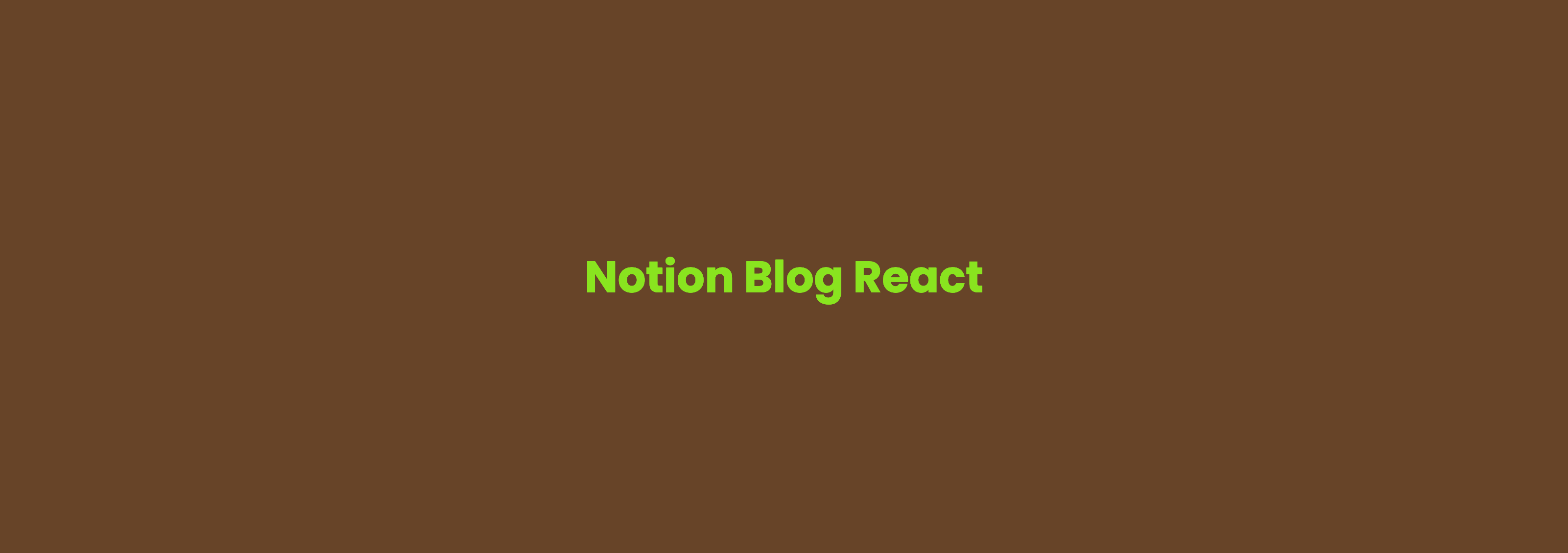 Notion-Blog-React