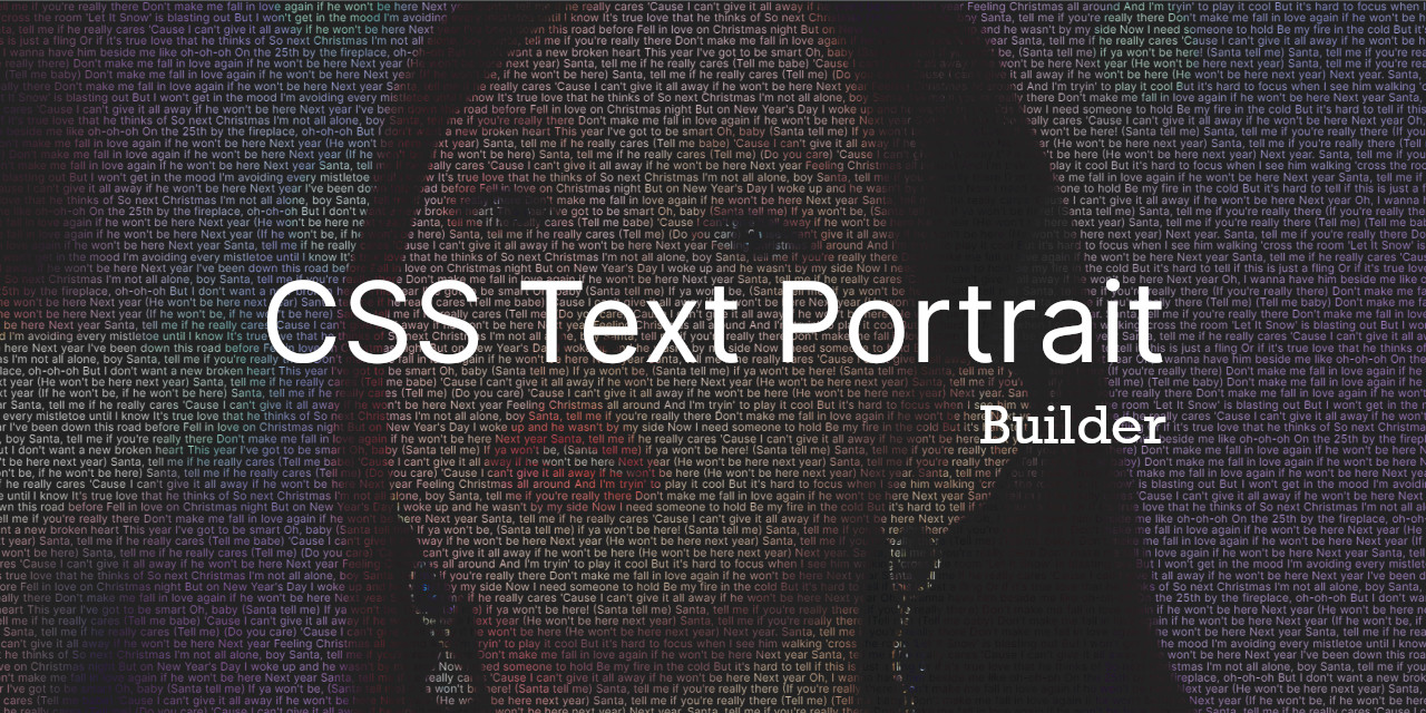 css-text-portrait-builder