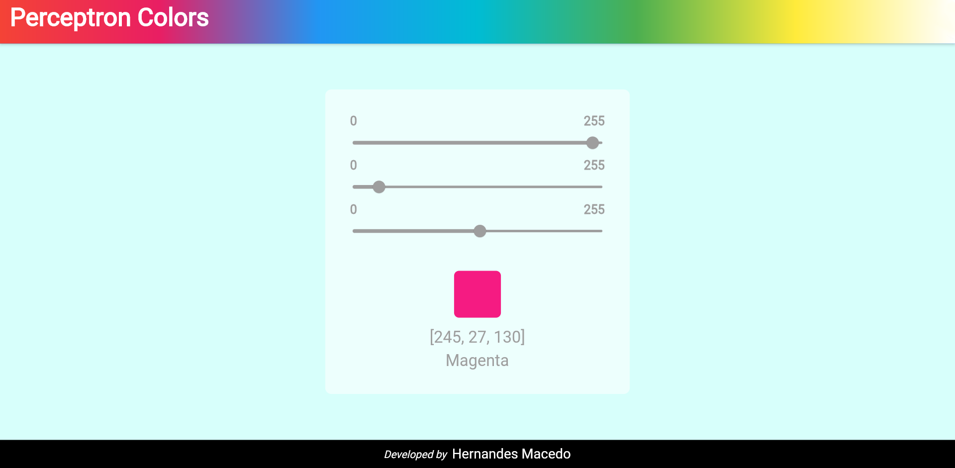 perceptron-colors