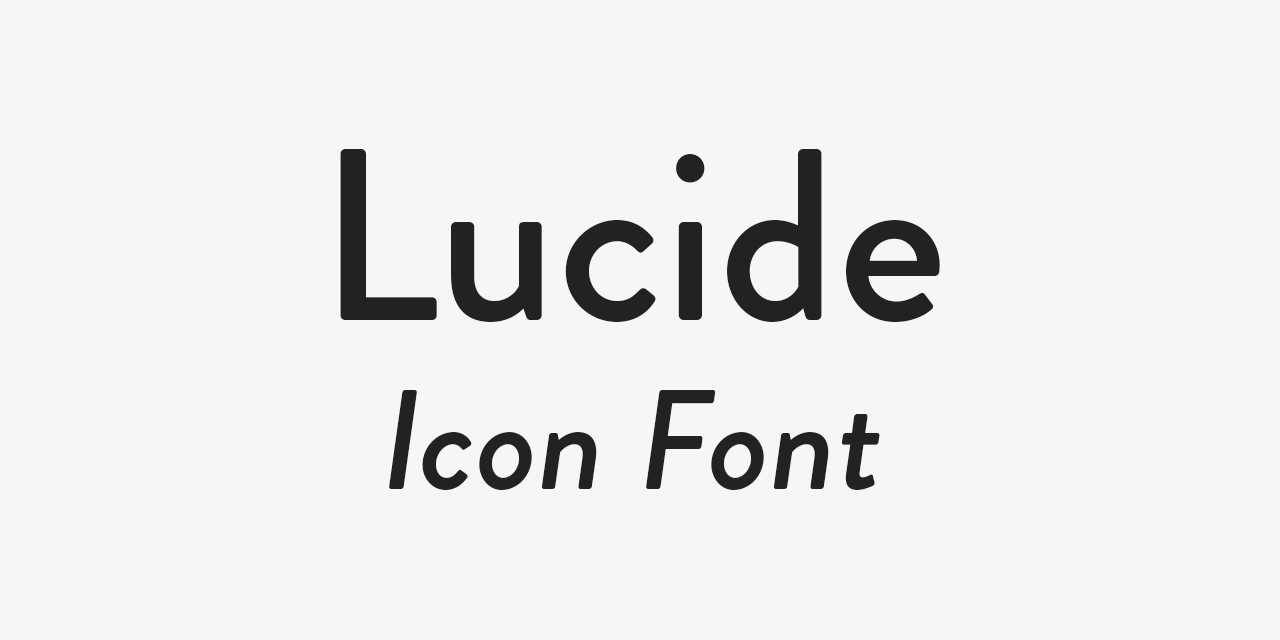 lucide-icon-font