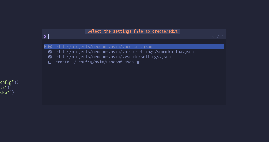 neoconf.nvim