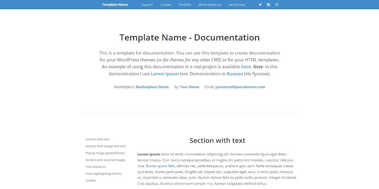 documentation-template