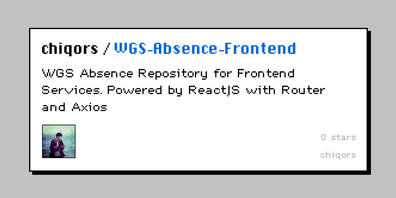 WGS-Absence-Frontend