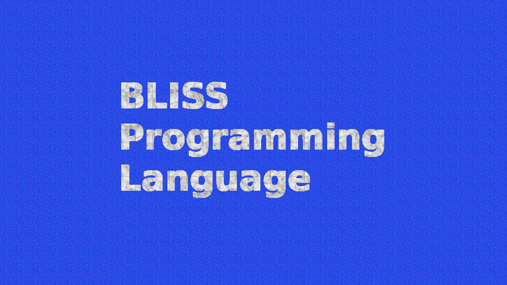 SNU_2D_ProgrammingTools_IDE_BLISS