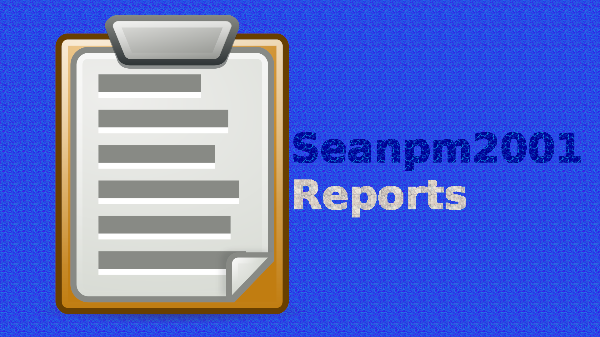 Seanpm2001-Reports