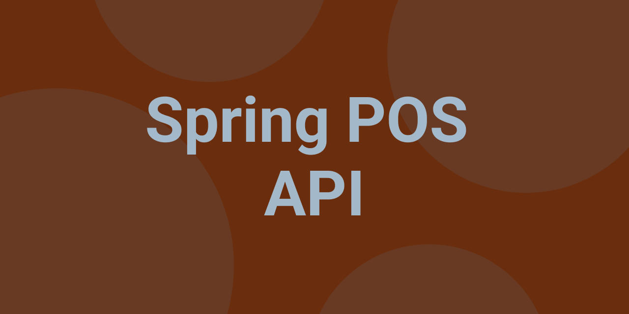 Spring-POS-API