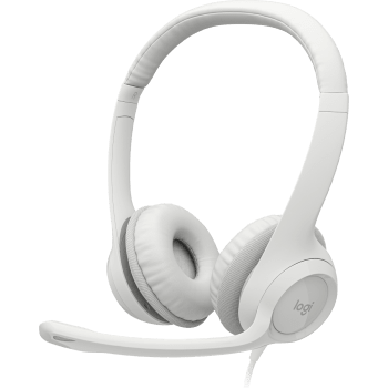 H390 USB Computer Headset - Grauweiß