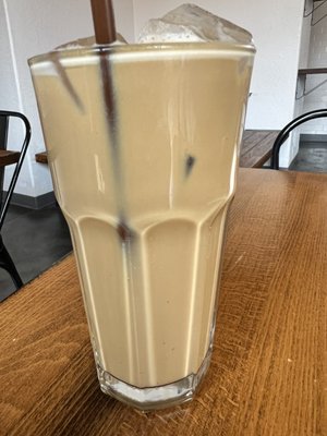 Photo of Penny Drip - Fort Wayne, IN, US. Iced lavender oat milk latte