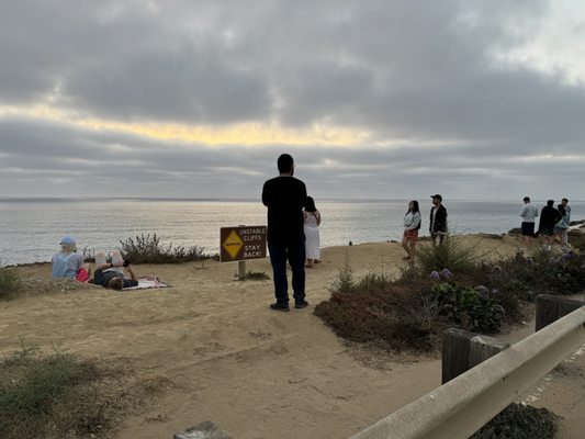 Photo of Sunset Cliffs Natural Park - San Diego, CA, US. It says unstable cliff but us humans don't listen! LOL