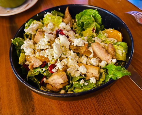 Photo of Penny Drip - Fort Wayne, IN, US. Shaved Brussels & Mandarin salad, chicken added