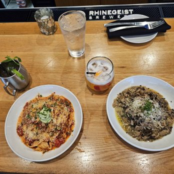 Vodka Bolognese and Mushroom Capellini