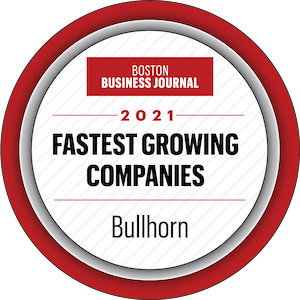 Boston Business Journal: 2021 Fastest Growing Companies - Bullhorn