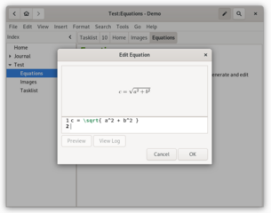 graphical text editor based on wiki technologies