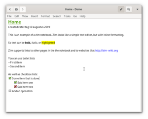 graphical text editor based on wiki technologies