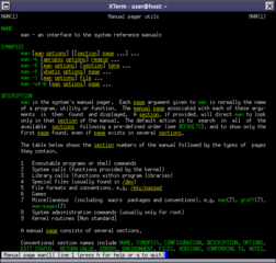 tools for reading manual pages