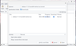 lightweight BitTorrent client (Qt interface)