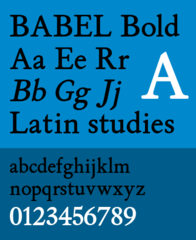 Fonts suitable for education and institutional use