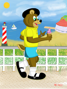 Al Bear Oceanside scene by AlBear