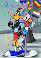 Bugs & Daffy do pride by eatenbyinsects