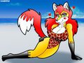 Smitten Beach Vixen by KAIJUfreak