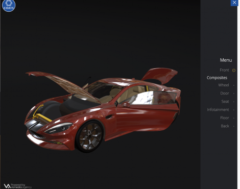 An Interactive 3D Portfolio for Coats Automotive