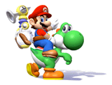 Brawl Sticker Mario & Yoshi (Super Mario Sunshine).png