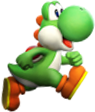 Yoshi on the cover of Super Smash Bros. for Nintendo 3DS.