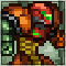 A snapshot of Samus's artwork from the fan flash game, Super Smash Flash 2.