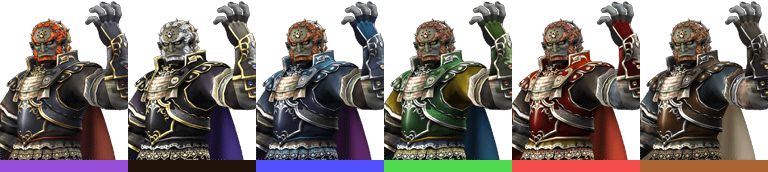 Ganondorf Palette (SSBB).png