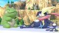 Greninja with its substitute doll in Ultimate.