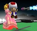 Using Toad on Samus' Missile on Pokémon Stadium.