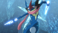 Greninja using Cut in Pokémon the Series.