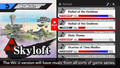 The My Music menu as it appeared the April 2014 Nintendo Direct.