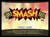 English title screen