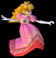 Peach floating in Melee.