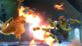 Falcon Kick in Super Smash Bros. for Wii U.